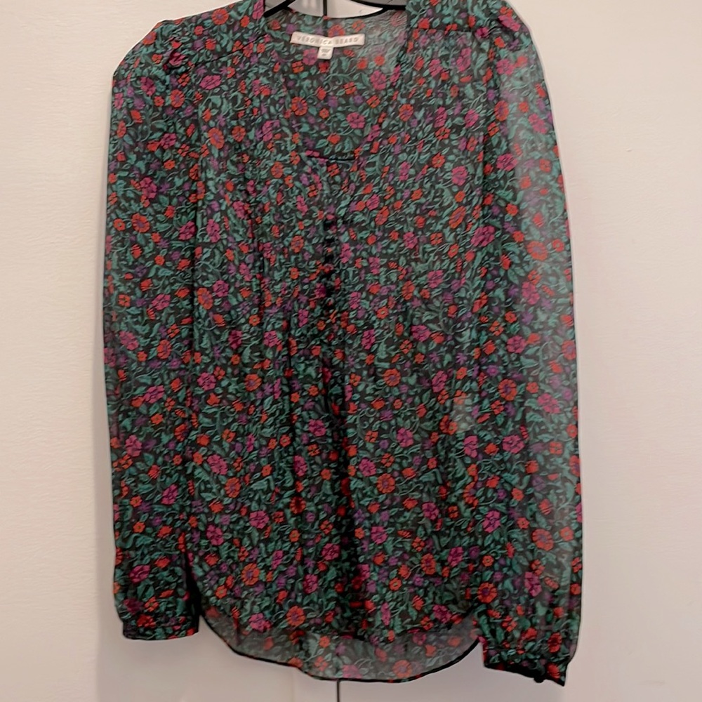 Veronica Beard floral print blouse